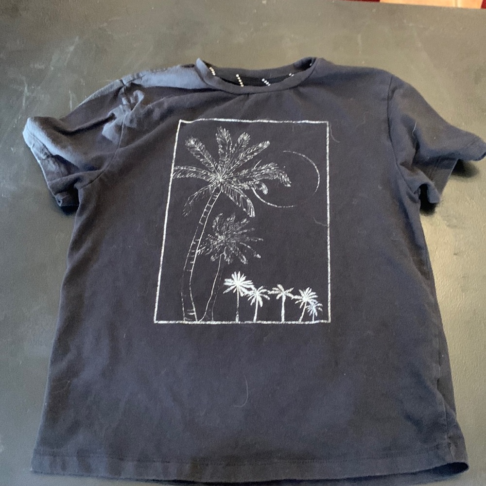 Black And White Graphic Baggy Tee
